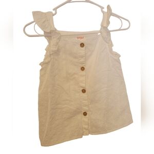 Cat & Jack White hippie peasant shirt 7/8